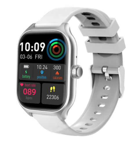 Reloj Inteligente Bluetooth con Pantalla Táctil Completa y Monitor de Ritmo Cardíaco